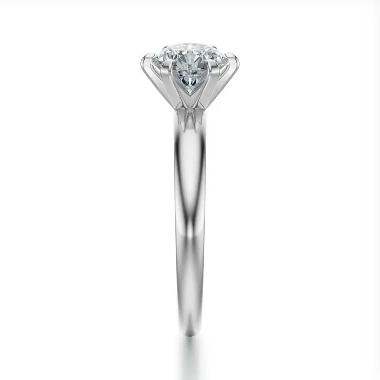 Pierścionek z dużym diamentem białe złoto SBPZ_029